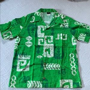 VINTAGE Barkcloth JC Penney Hawaiian Aloha Shirt